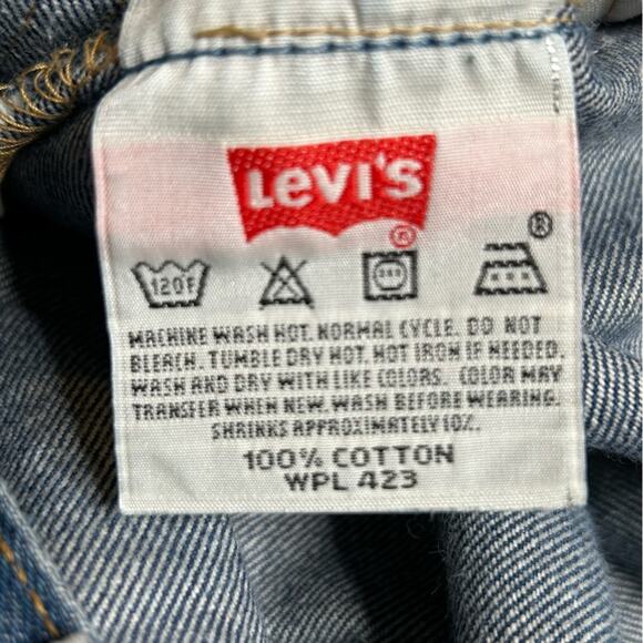 Vintage Levi’s 501 Reconstructed Straight Leg Cropped Jeans 30 - Picture 9 of 12